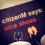 CitizenM vond onze schoenen in ieder geval tof